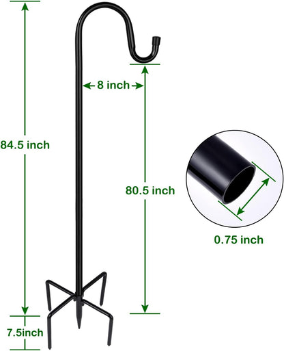 Shepherd-Hooks Adjustable for Bird-Feeder Lantern Plant-Hook Garden-Stake - Plant Stand Hanger for Outdoor Flower Basket, Bird Feeder Hanger Weddings Decor