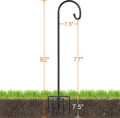 Shepherd-Hooks Adjustable for Bird-Feeder Lantern Plant-Hook Garden-Stake - Plant Stand Hanger for Outdoor Flower Basket, Bird Feeder Hanger Weddings Decor