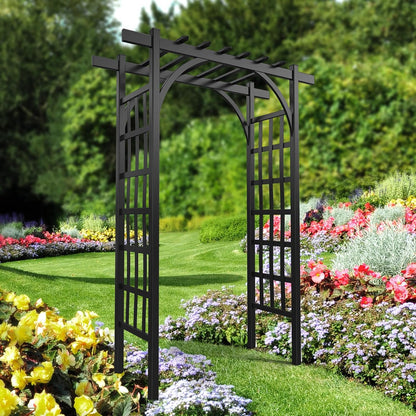 Garden Arbor, PVC Wedding Arch for Ceremony Party, Garden Trellis for Climbing Plants Outdoor, Arch Backdrop Stand for Garden, Backyard, Lawn, Wedding