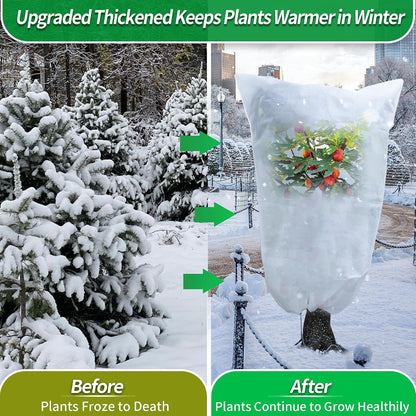 Plant Covers Freeze Protection, 10x50 FT Frost Cloths for Outdoor Plants, 0.9 oz/yd² Reusable Frost Blankets for Outdoor Plants, Row Covers for Vegetables Season Extension