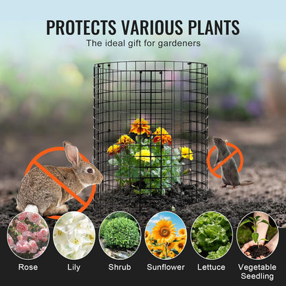 Tomato Cages, 11.8" x 11.8" x 46.1", 10 Packs Square Plant Support Cages, Silver PVC-Coated Steel Tomato Towers for Climbing Vegetables, Plants, Flowers, Fruits