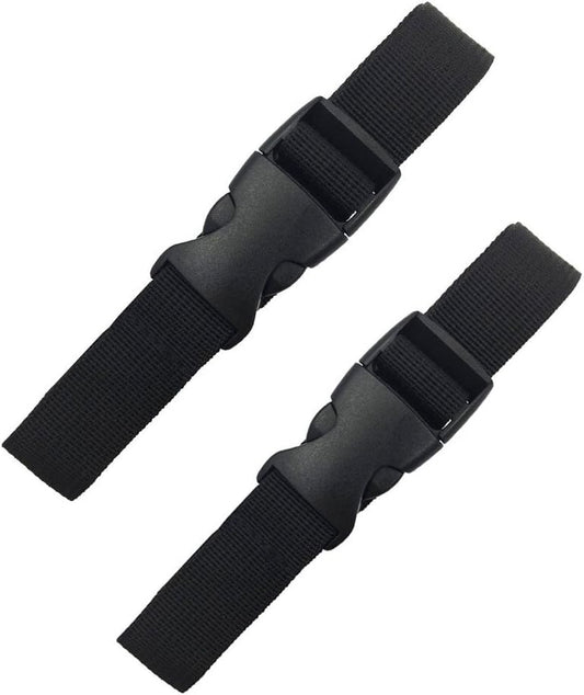 2-Pack 13 Feet Nylon Straps with Quick Release Buckle, 1-Inch Wide Adjustable Utility Lashing Straps for Car Roof Rack, Bike, Mattress, Camping Gear, Moving, Storage, General Securing