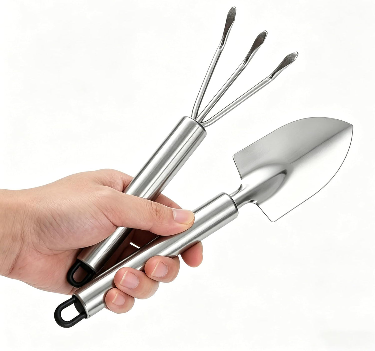 Garden Trowel Stainless Soft Grip, Heavy Pointed Shovel for Plant Dig Wee
