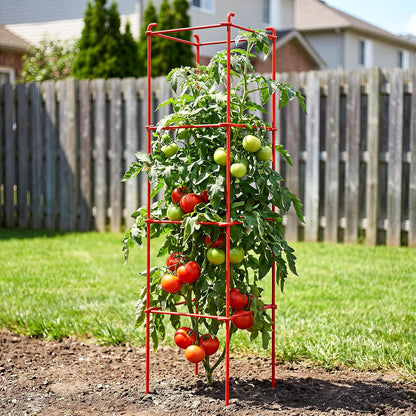 6-Pack 46inch Metal Tomato Cage for Garden Plant Support
