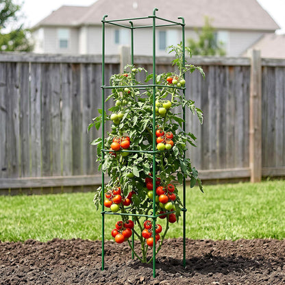 6-Pack 46inch Metal Tomato Cage for Garden Plant Support