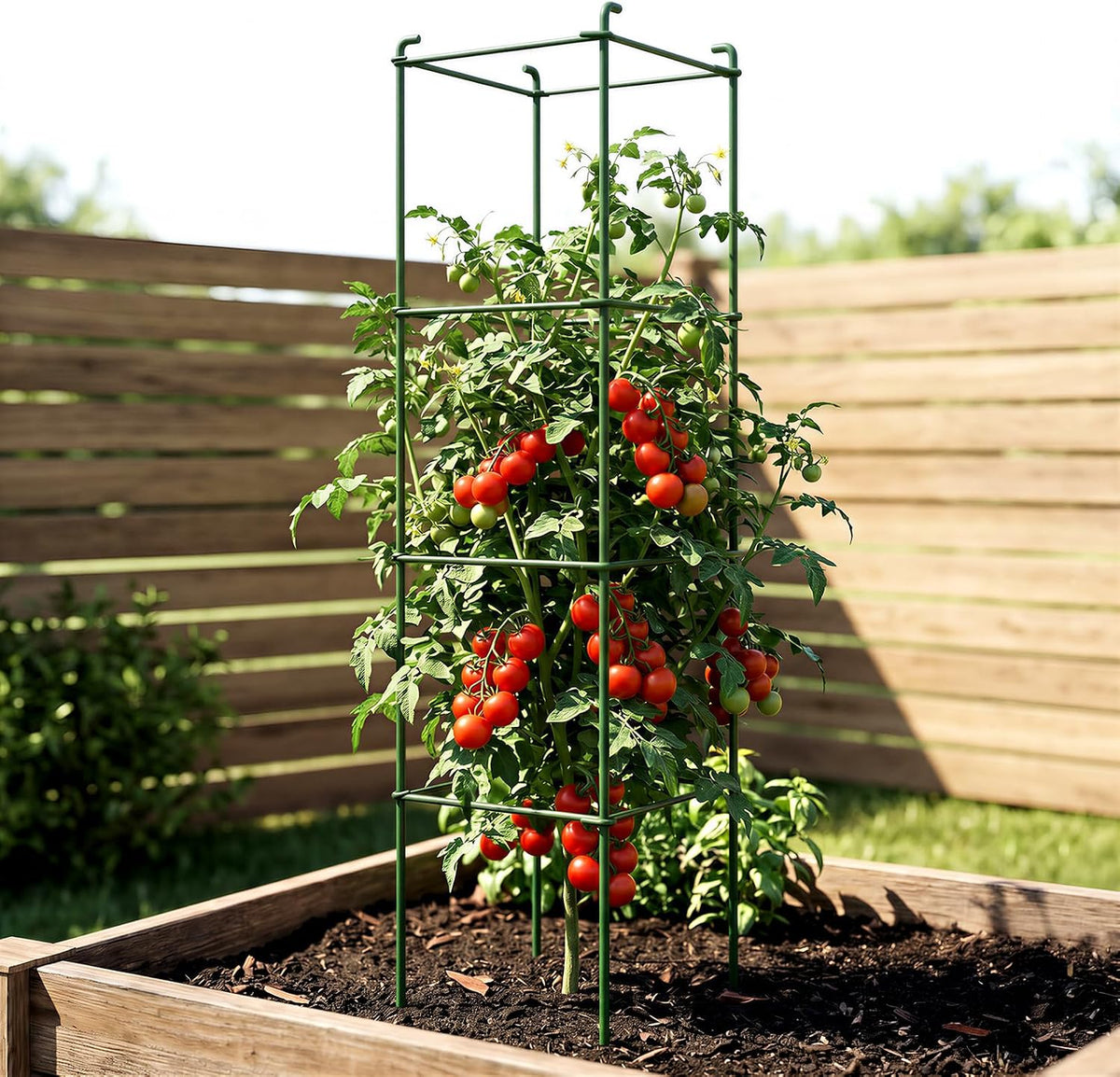 6-Pack 46inch Metal Tomato Cage for Garden Plant Support