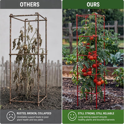 6-Pack 46inch Metal Tomato Cage for Garden Plant Support