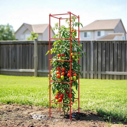6-Pack 46inch Metal Tomato Cage for Garden Plant Support