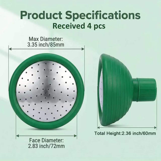 4 Pack Watering Can Head, Watering Can Replacement Head, Universal Garden Watering Can Rose Head Water Sprinkler for Most Garden Watering Cans