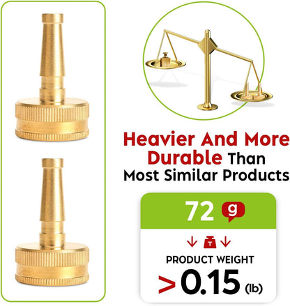 Metal Heavy Duty Water Spray Nozzle with 9 Adjustable Watering Patterns, Garden Hose Nozzle Sprayer for Watering Lawn and Garden,car Washing, Pets.