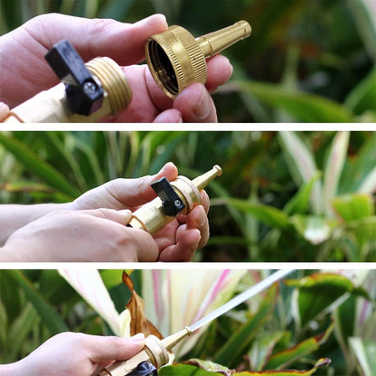 Metal Heavy Duty Water Spray Nozzle with 9 Adjustable Watering Patterns, Garden Hose Nozzle Sprayer for Watering Lawn and Garden,car Washing, Pets.