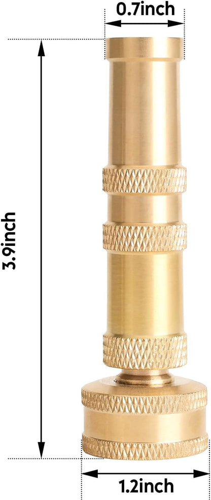 Metal Heavy Duty Water Spray Nozzle with 9 Adjustable Watering Patterns, Garden Hose Nozzle Sprayer for Watering Lawn and Garden,car Washing, Pets.