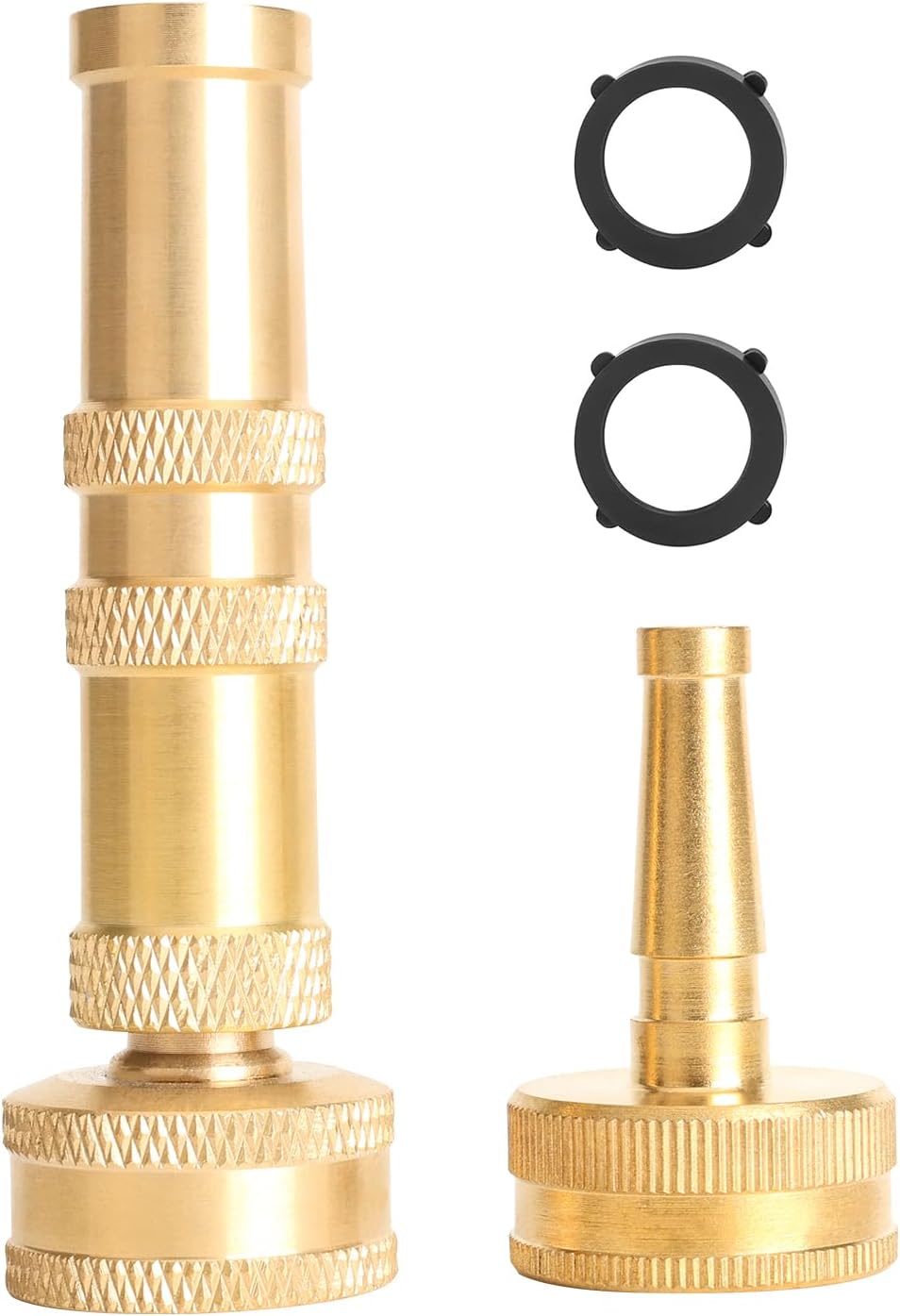 Metal Heavy Duty Water Spray Nozzle with 9 Adjustable Watering Patterns, Garden Hose Nozzle Sprayer for Watering Lawn and Garden,car Washing, Pets.