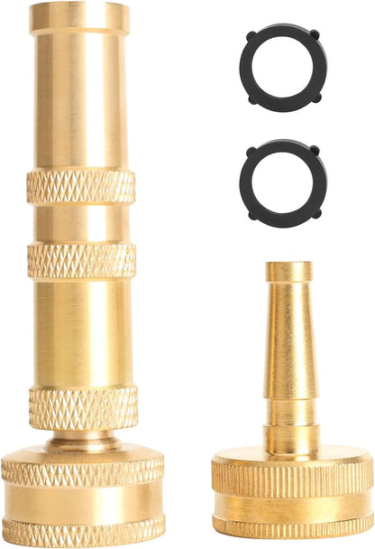 Metal Heavy Duty Water Spray Nozzle with 9 Adjustable Watering Patterns, Garden Hose Nozzle Sprayer for Watering Lawn and Garden,car Washing, Pets.