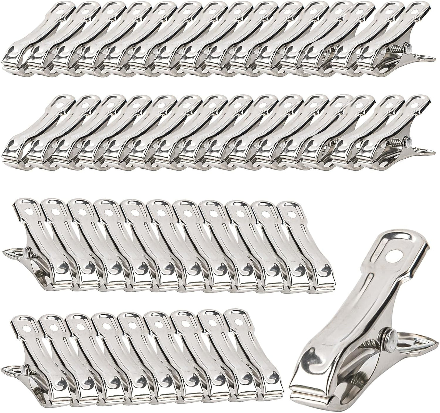 50 PCS Garden Clips for Netting - Stainless Steel Greenhouse Clamps