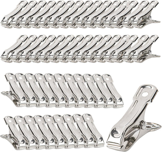 50 PCS Garden Clips for Netting - Stainless Steel Greenhouse Clamps