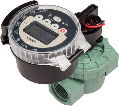 57860 Outdoor Battery-Powered Water Sprinkler Timer with 1-Inch. FPT Jar Top Automatic Sprinkler Valve