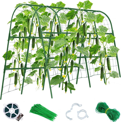 48x65 Inch Cucumber Trellis for Raised Bed U-Shape Garden Trellis