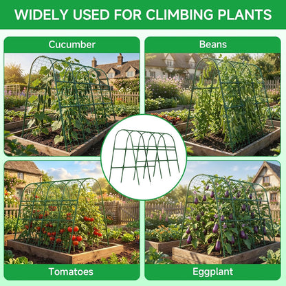 48x65 Inch Cucumber Trellis for Raised Bed U-Shape Garden Trellis