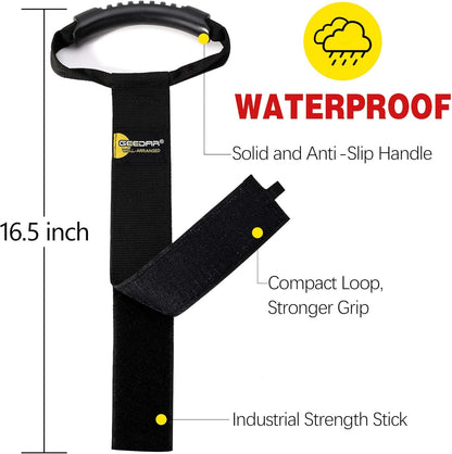 Water Hose Storage Straps (2 Pack) for 50-150 ft Garden & Pool Hose Storage
