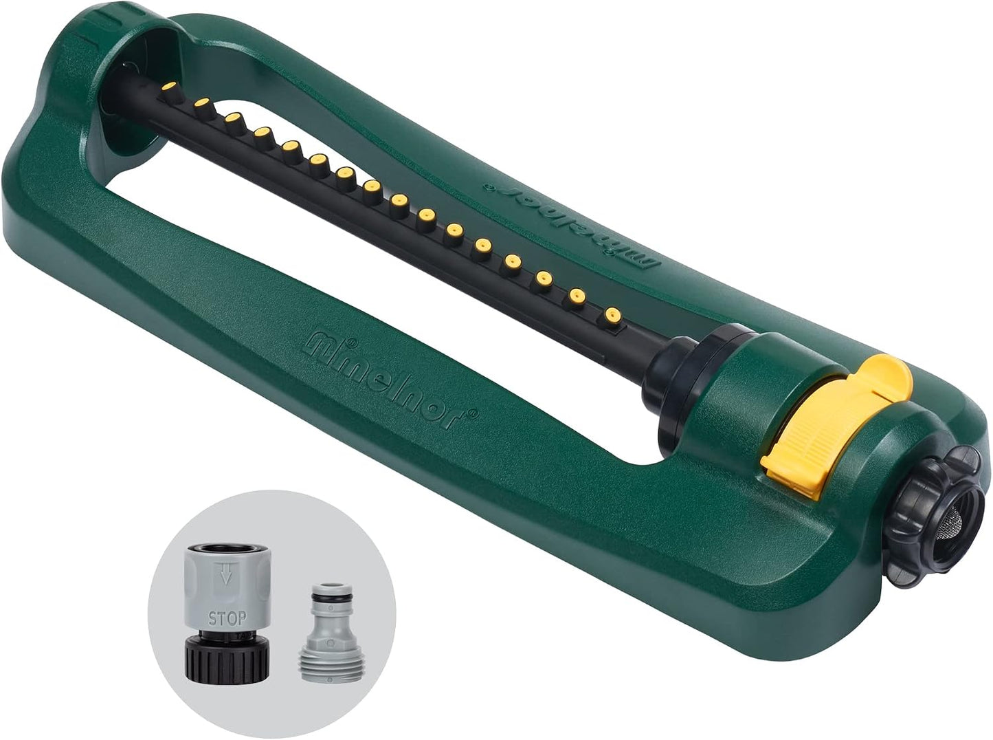 Turbo Oscillating Sprinkler, 2800 Sq Ft: Range Adjustable