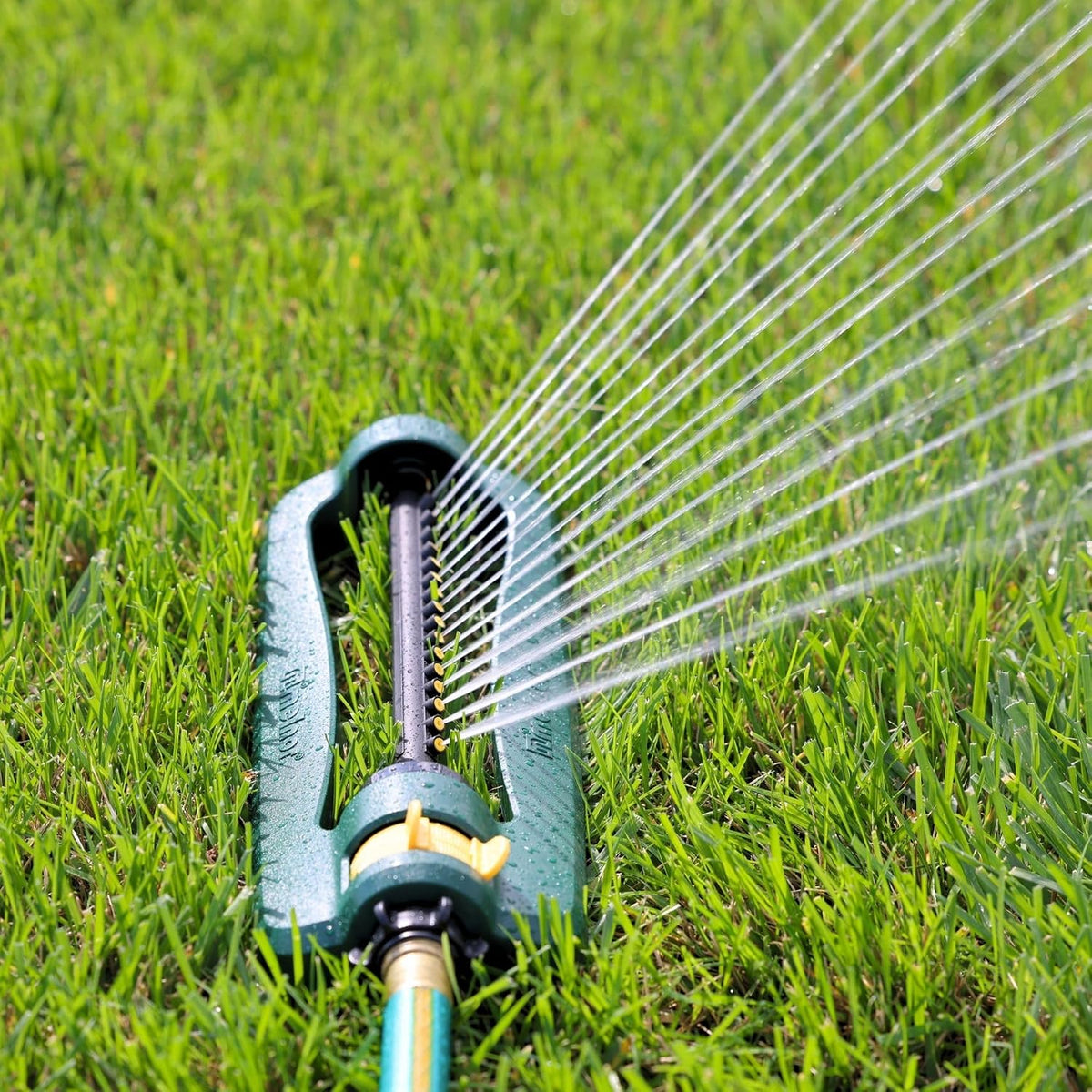 Turbo Oscillating Sprinkler, 2800 Sq Ft: Range Adjustable
