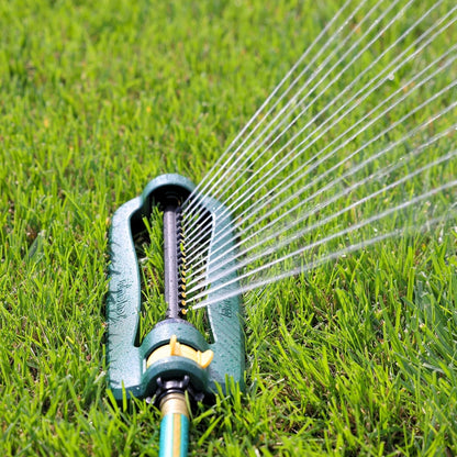 Turbo Oscillating Sprinkler, 2800 Sq Ft: Range Adjustable