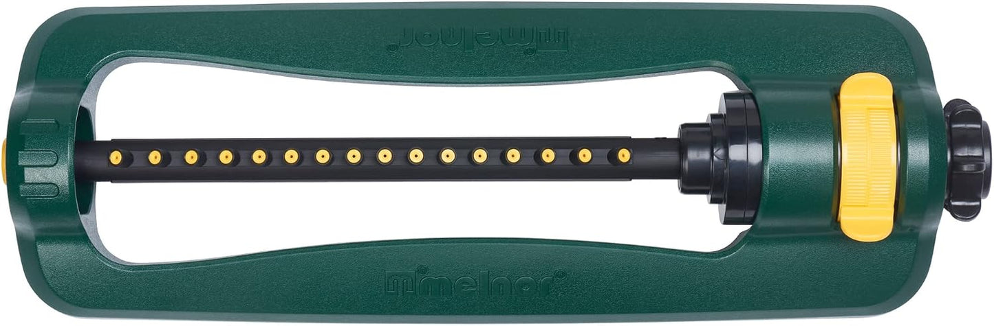 Turbo Oscillating Sprinkler, 2800 Sq Ft: Range Adjustable