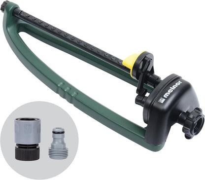 Turbo Oscillating Sprinkler, 2800 Sq Ft: Range Adjustable