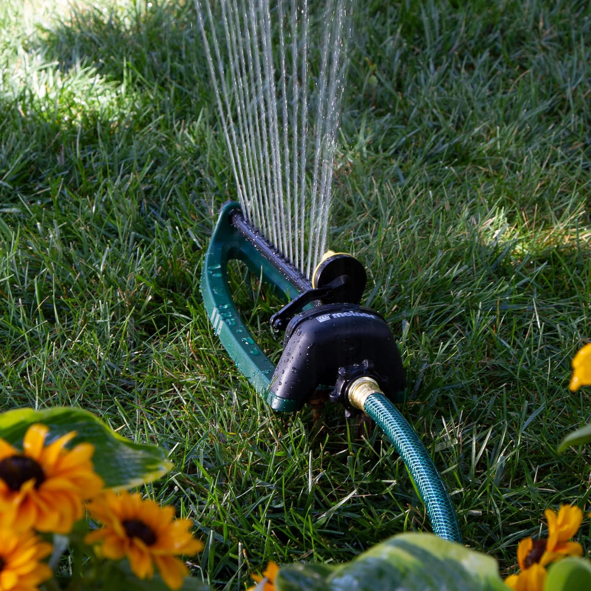 Turbo Oscillating Sprinkler, 2800 Sq Ft: Range Adjustable