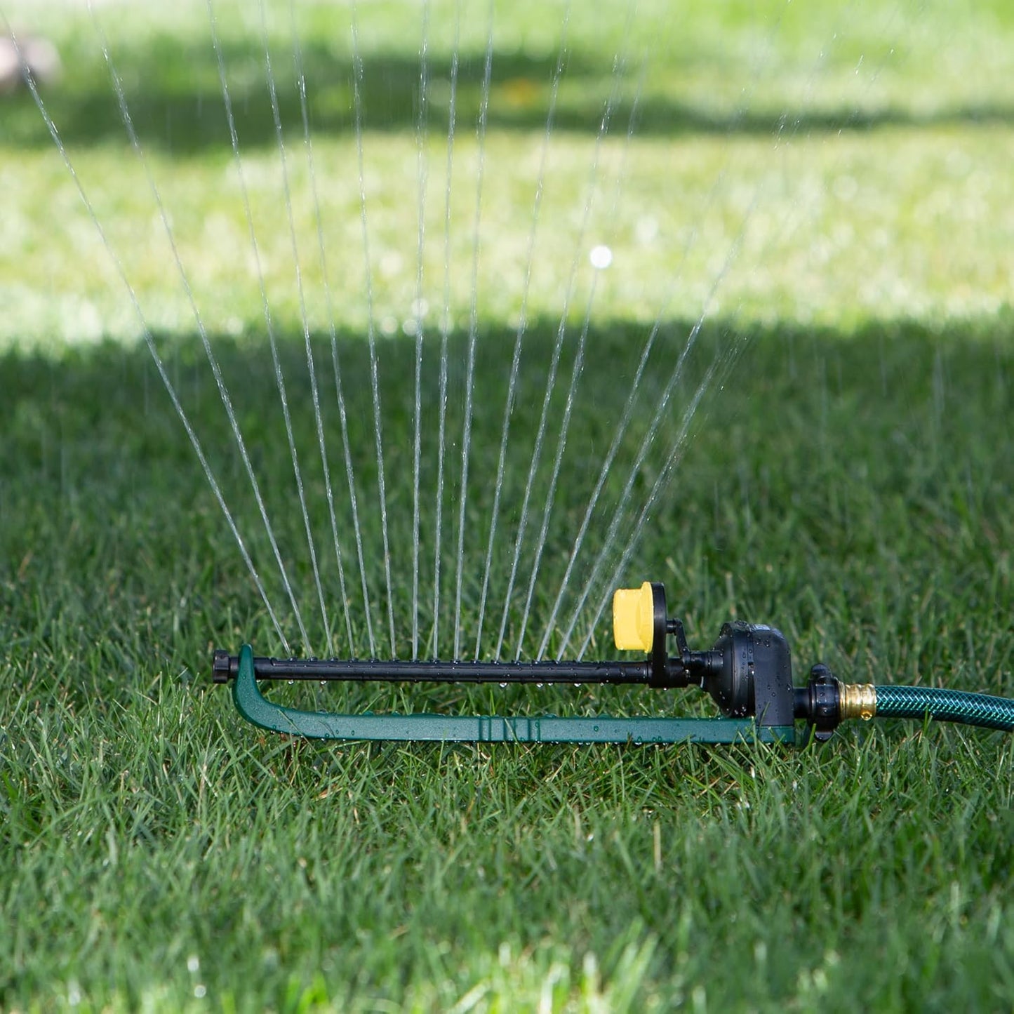 Turbo Oscillating Sprinkler, 2800 Sq Ft: Range Adjustable