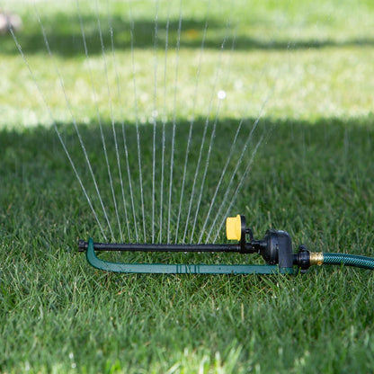 Turbo Oscillating Sprinkler, 2800 Sq Ft: Range Adjustable