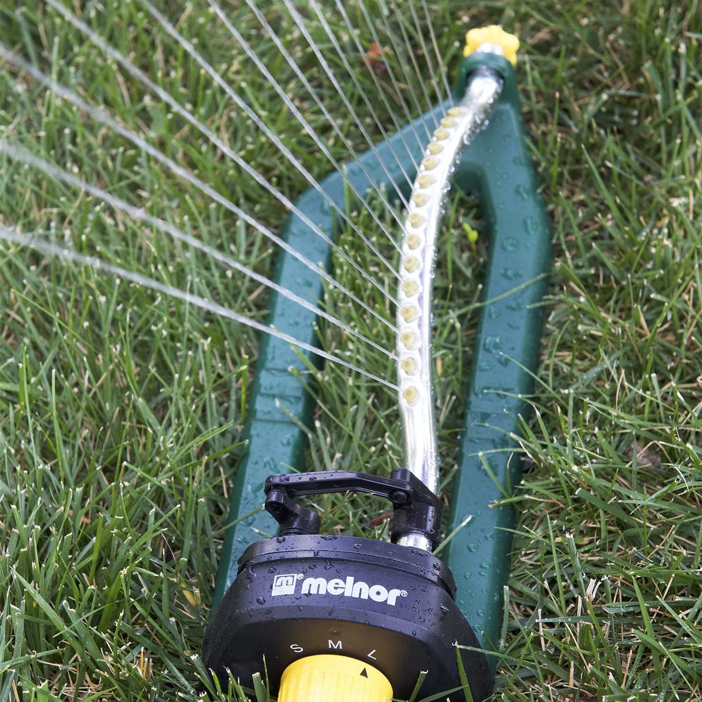 Turbo Oscillating Sprinkler, 2800 Sq Ft: Range Adjustable