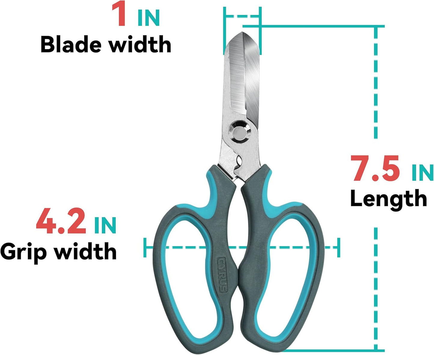 Pink Stainless Steel Floral Shears with Integrated Stab Remover