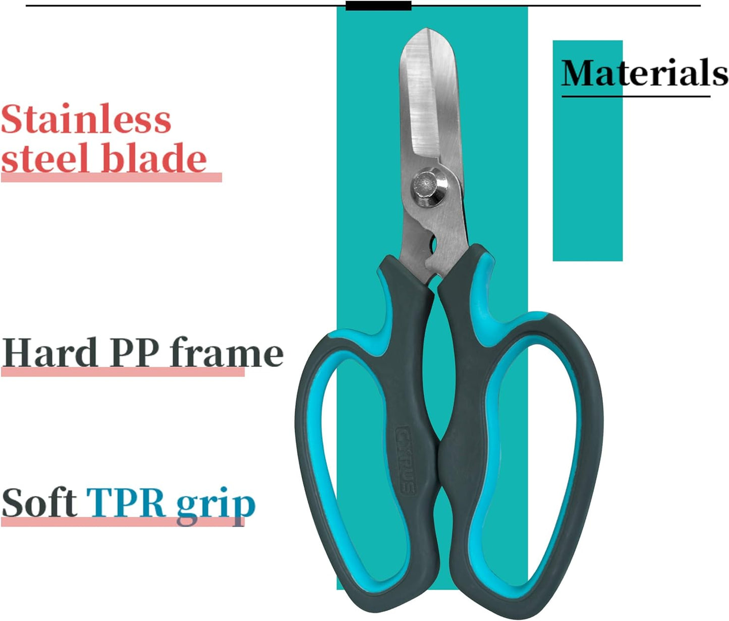 Pink Stainless Steel Floral Shears with Integrated Stab Remover