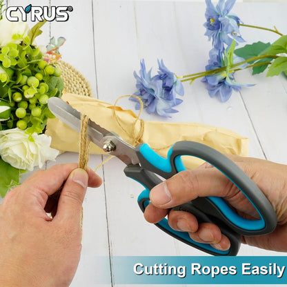 Pink Stainless Steel Floral Shears with Integrated Stab Remover