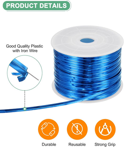 Metal Twist Ties, 100 Yards Metallic Twists Tie Bread Twisty-Ties for Party Decoration/Garden Plant/Gift Wrapping Bag/Cake/Pops Candy/Bakery Bags [Gold]