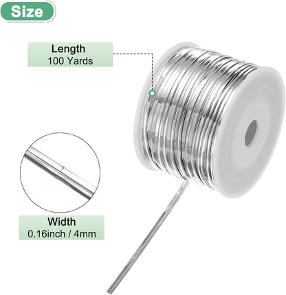 Metal Twist Ties, 100 Yards Metallic Twists Tie Bread Twisty-Ties for Party Decoration/Garden Plant/Gift Wrapping Bag/Cake/Pops Candy/Bakery Bags [Gold]