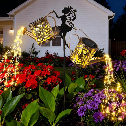 LOVERUIS Solar Watering Can Lights - Solar Outdoor Decorative,Garden Decor Lights for Yard, IP65 Waterproof Solar Lights, Perfect Decor for Outside, Patio, Garden Gift for Women, Mom, Grandma