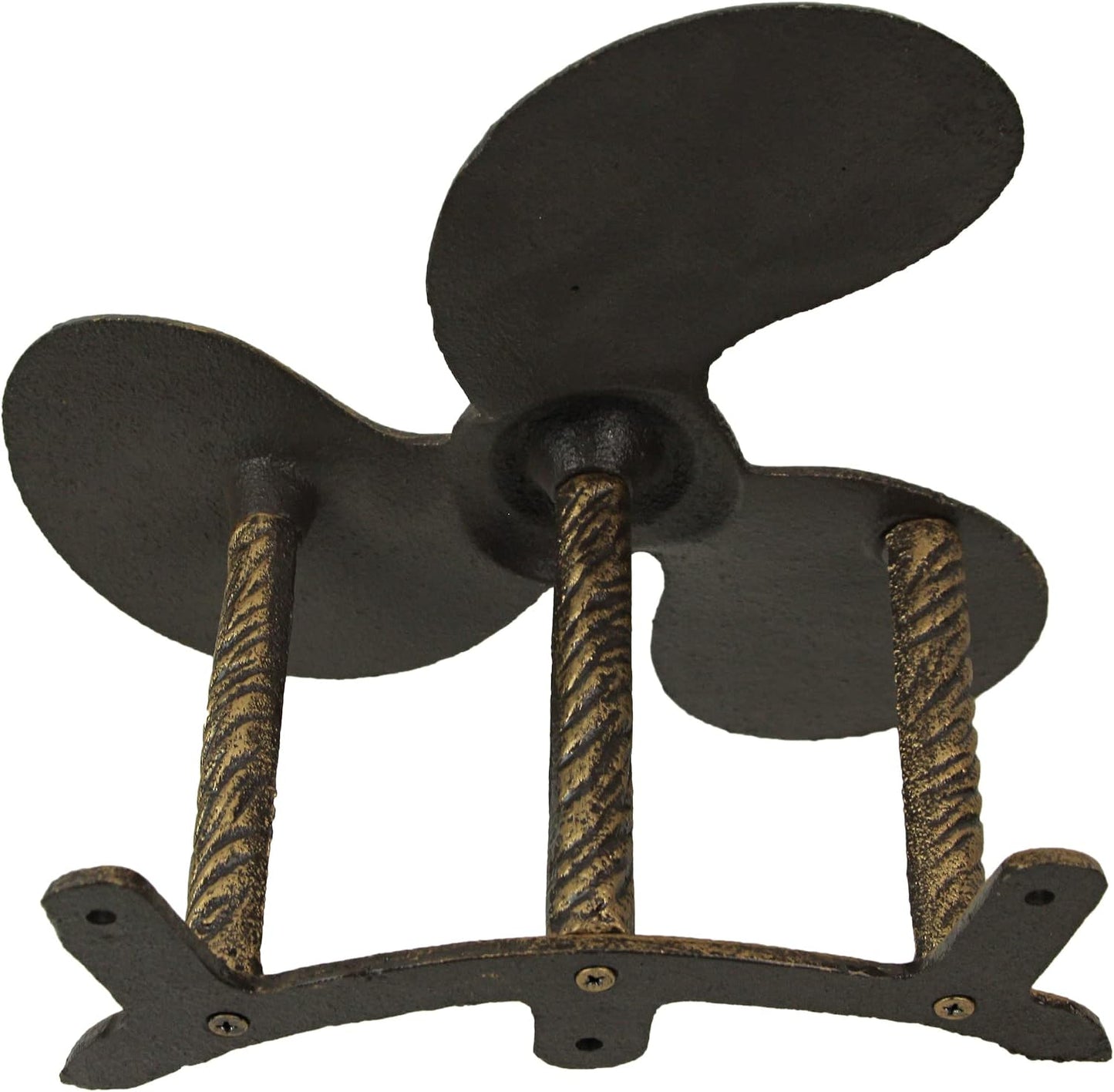 Octopus Garden Hose Holder, 12 Inch Bronze Cast Iron Wall Mount