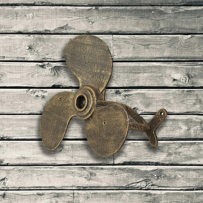 Octopus Garden Hose Holder, 12 Inch Bronze Cast Iron Wall Mount