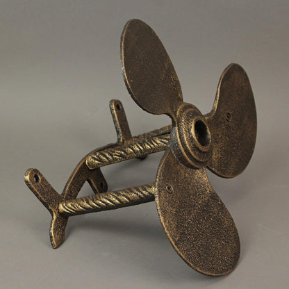 Octopus Garden Hose Holder, 12 Inch Bronze Cast Iron Wall Mount