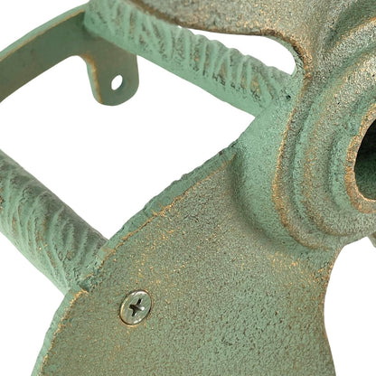 Octopus Garden Hose Holder, 12 Inch Bronze Cast Iron Wall Mount