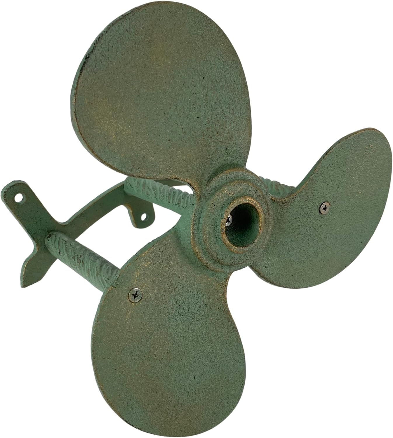 Octopus Garden Hose Holder, 12 Inch Bronze Cast Iron Wall Mount