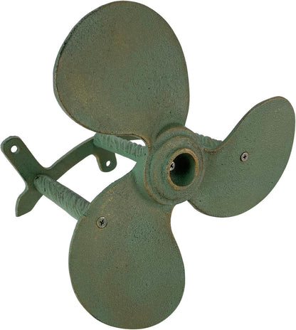 Octopus Garden Hose Holder, 12 Inch Bronze Cast Iron Wall Mount
