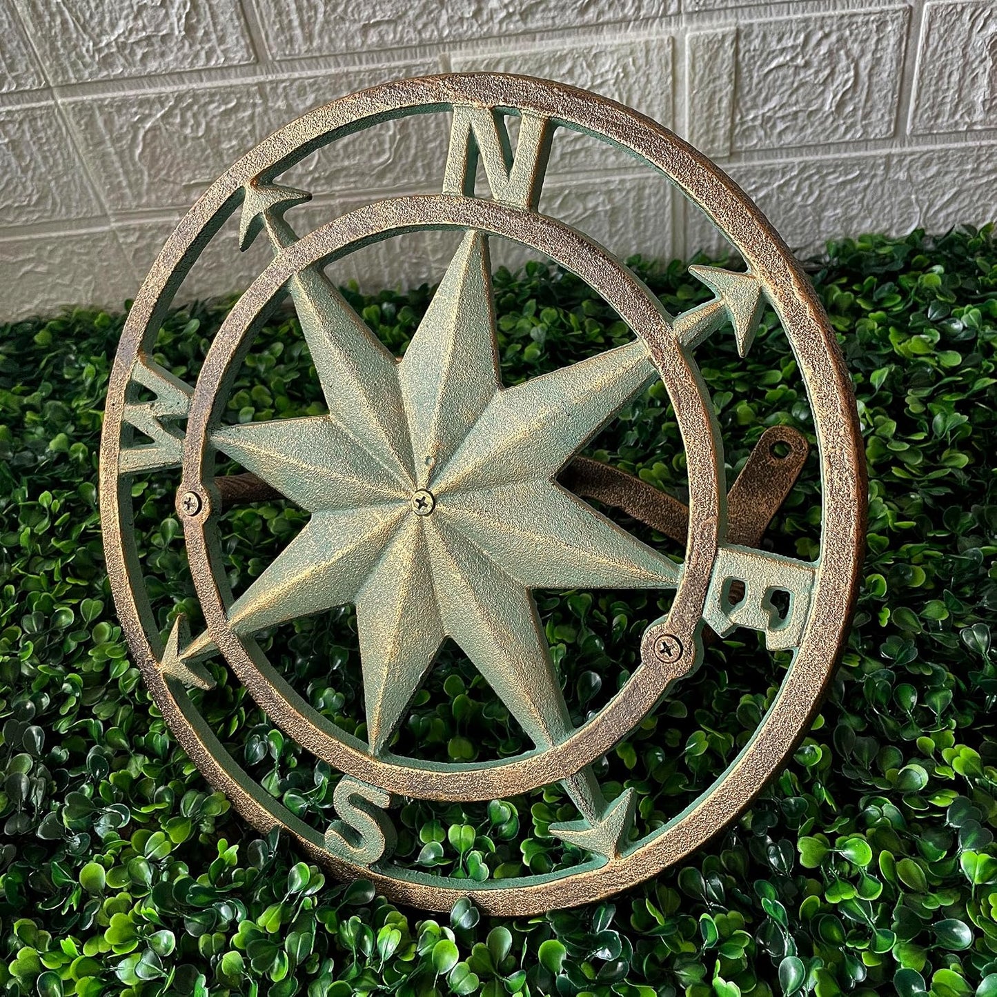Octopus Garden Hose Holder, 12 Inch Bronze Cast Iron Wall Mount