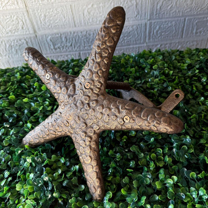 Octopus Garden Hose Holder, 12 Inch Bronze Cast Iron Wall Mount