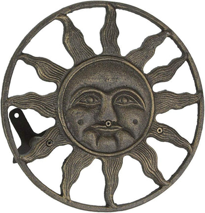 Octopus Garden Hose Holder, 12 Inch Bronze Cast Iron Wall Mount