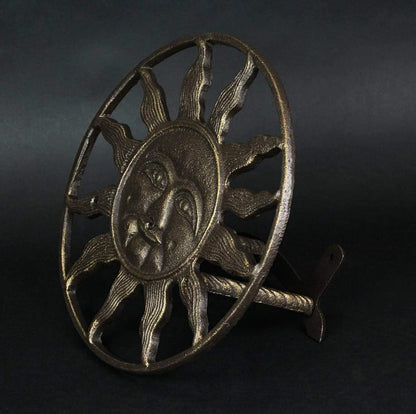 Octopus Garden Hose Holder, 12 Inch Bronze Cast Iron Wall Mount