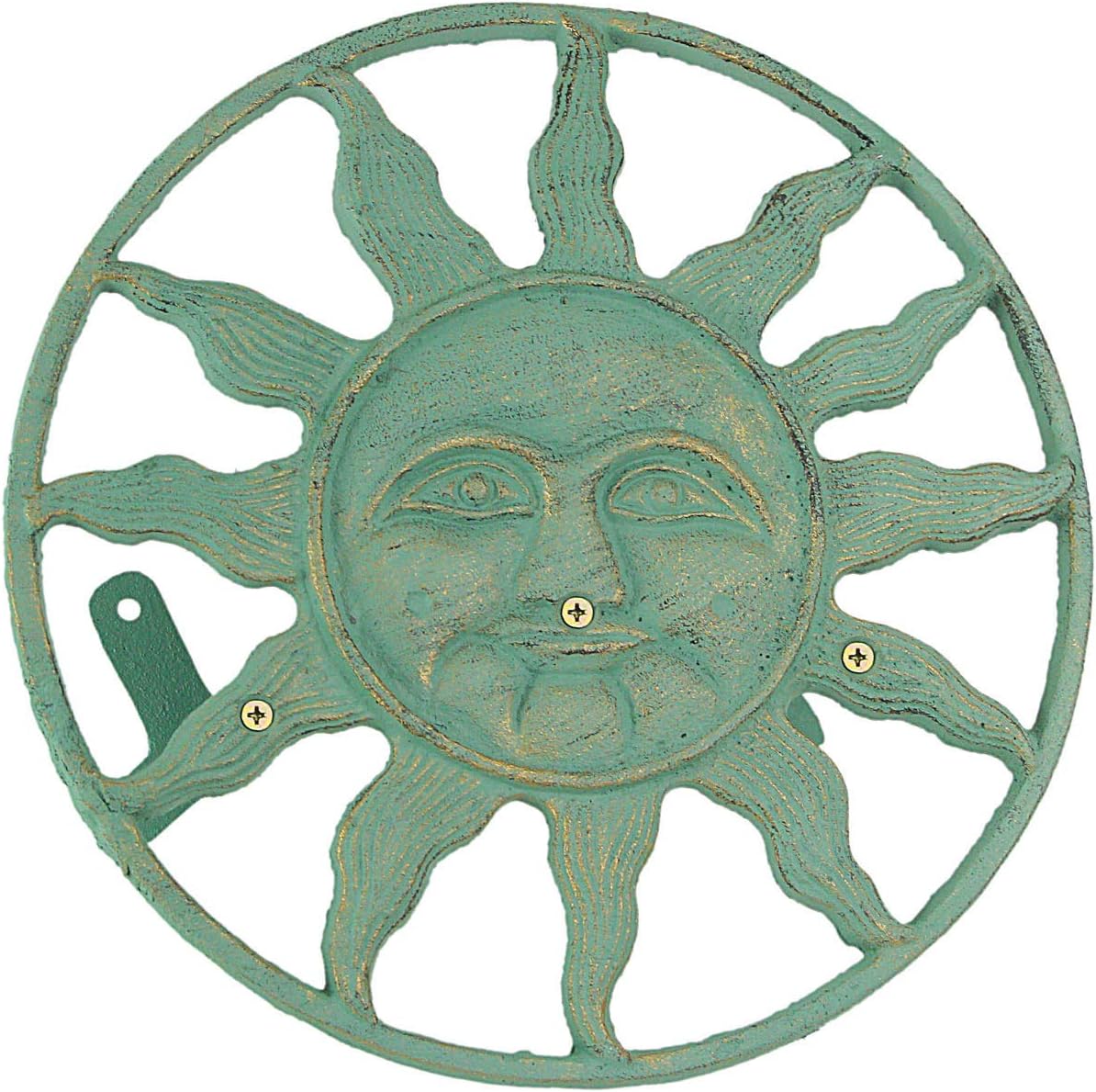 Octopus Garden Hose Holder, 12 Inch Bronze Cast Iron Wall Mount